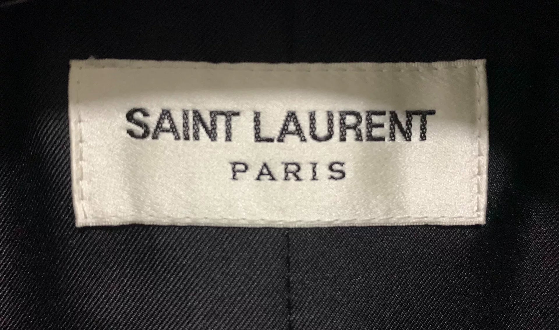 Saint Laurent 21FW Runway Black Sheepskin Striped Suit