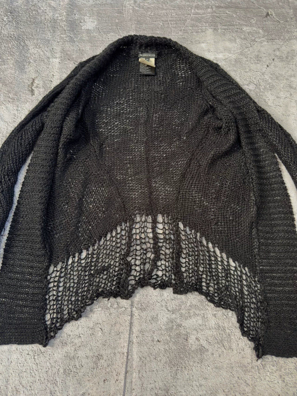 Ann Demeulemeester SS06 Linen Sweater