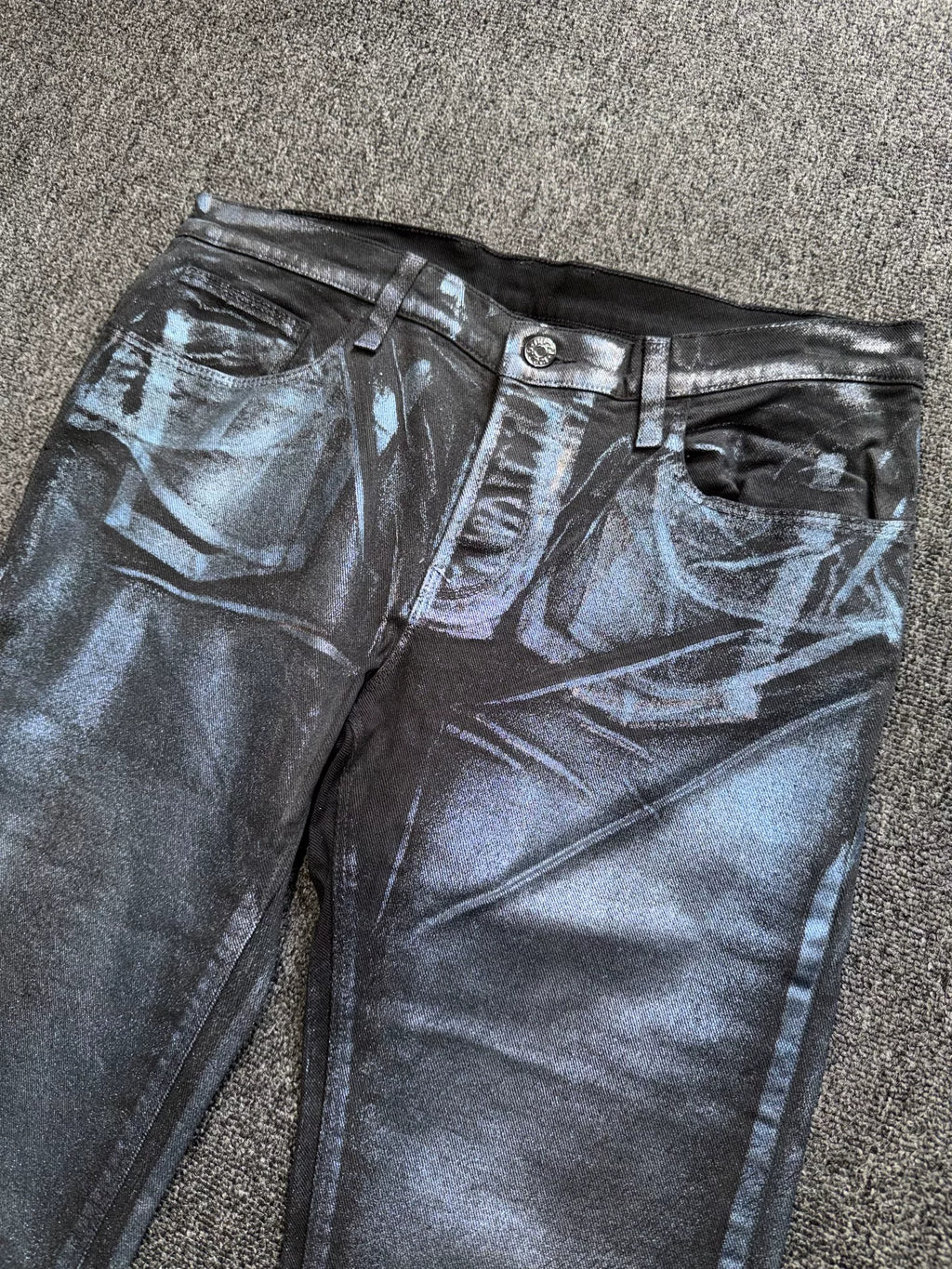 Gucci FW09 Silver Metallic Trompe l'Oeil Denim by Frida Giannini