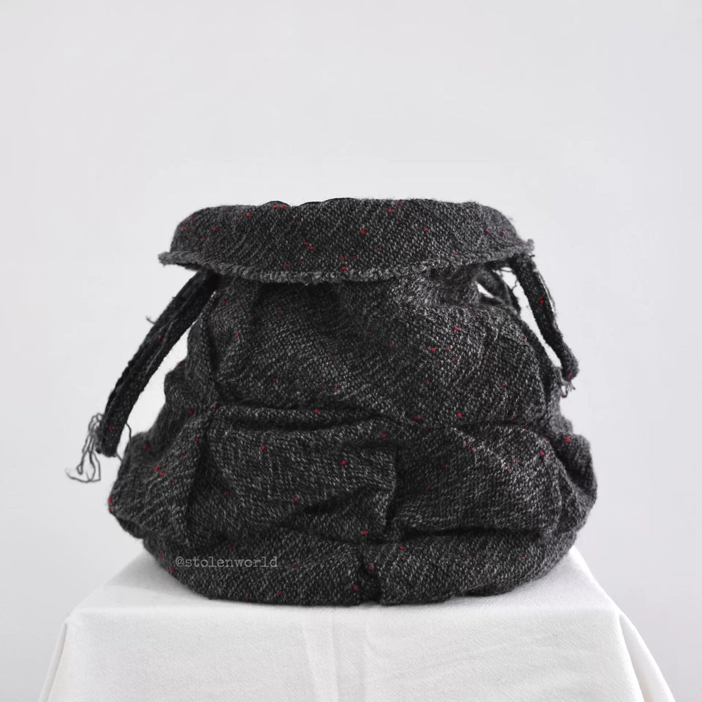 Junya Watanabe Pleated Drawstring Mini Round Bag - Devines