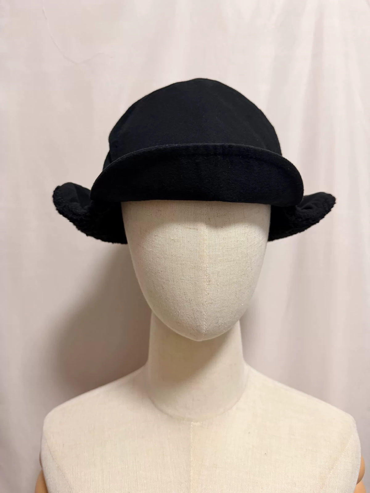 Y's Yohji Yamamoto Black Bendable Brim Hat