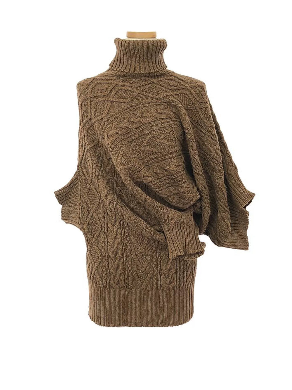 Junya Watanabe Brown Knit Deconstructed Top