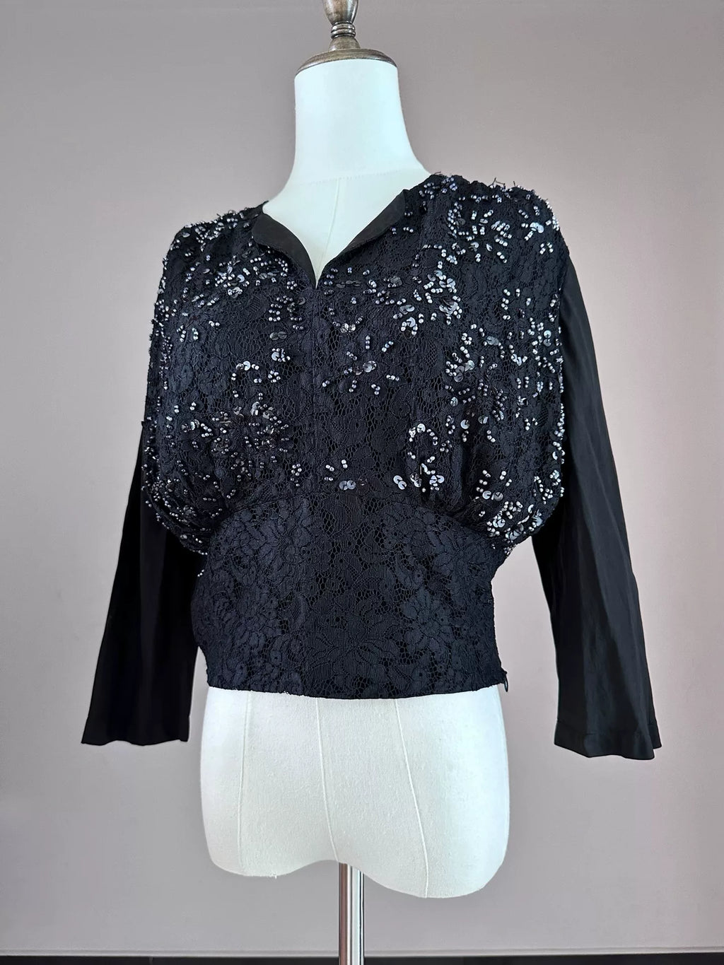 Junya Watanabe 2003 Lace Beaded Top