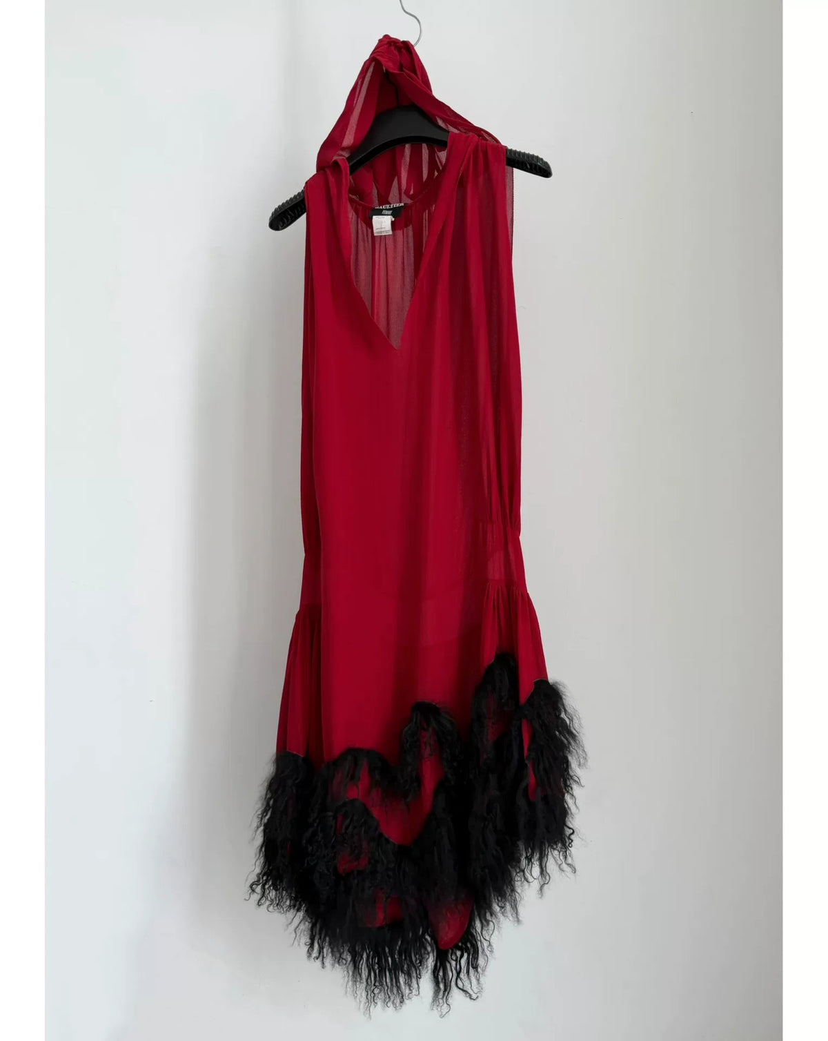 Jean Paul Gaultier Runway Fuzzy Silk Dress