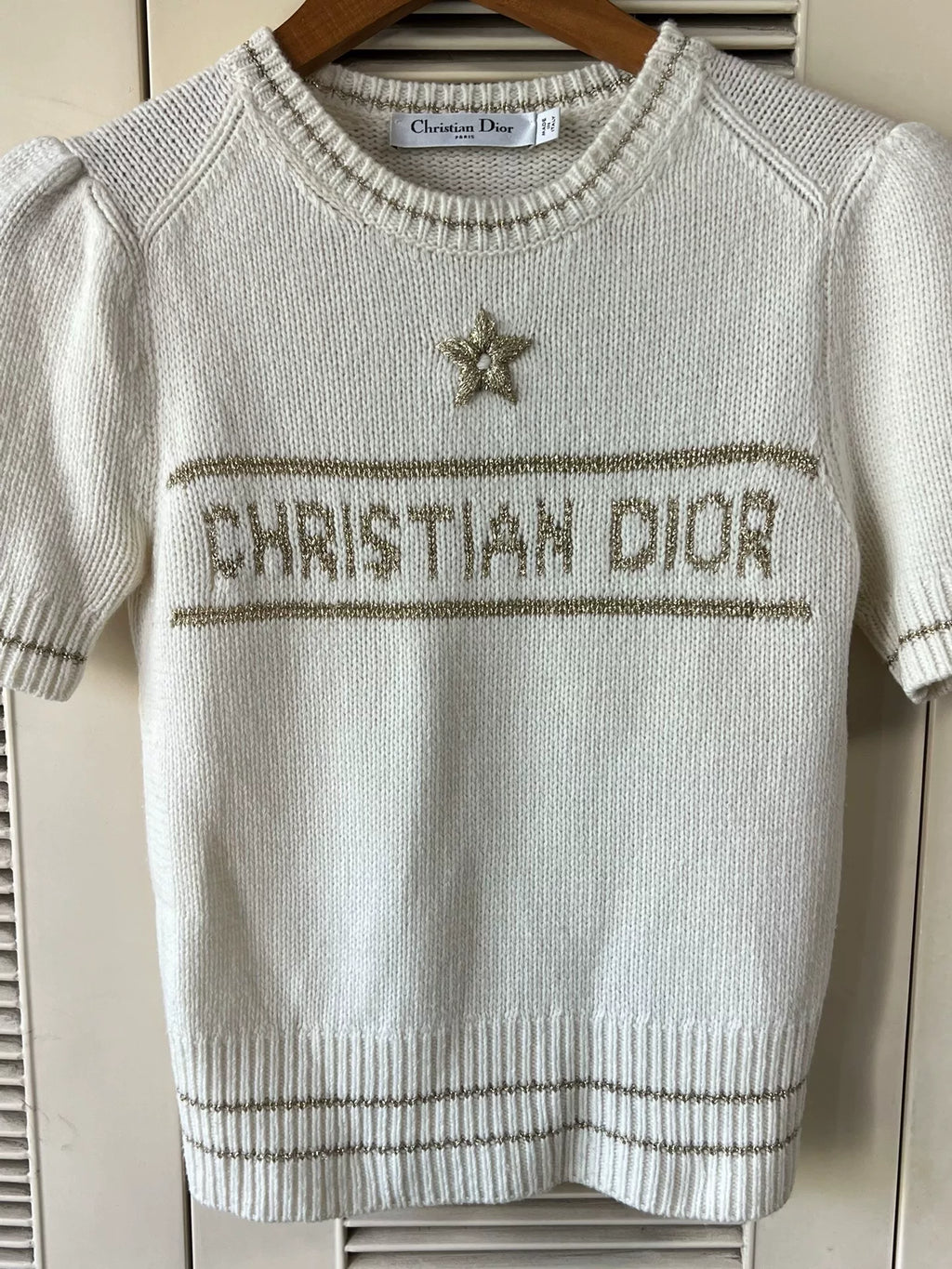 Dior logo+ Off-White Top