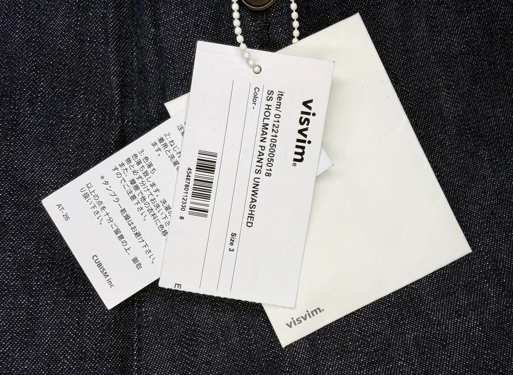 Visvim 22SS SS Holman Pants Unwashed Denim Sailor Jeans