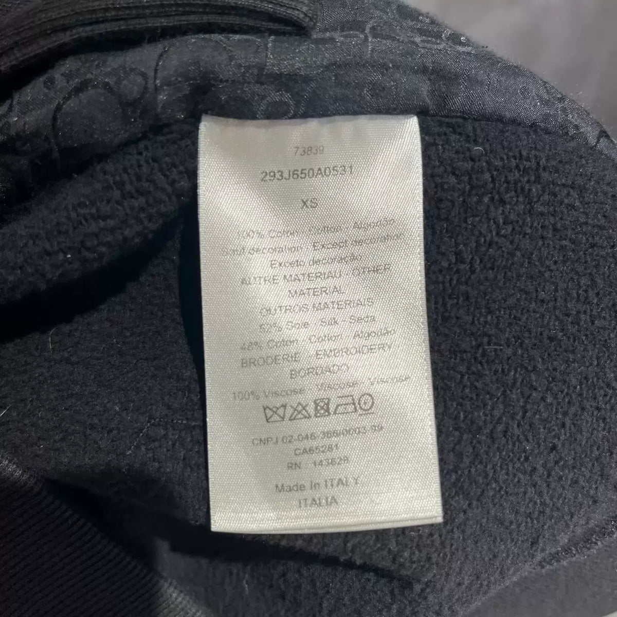 Dior Black Hooded Sweater