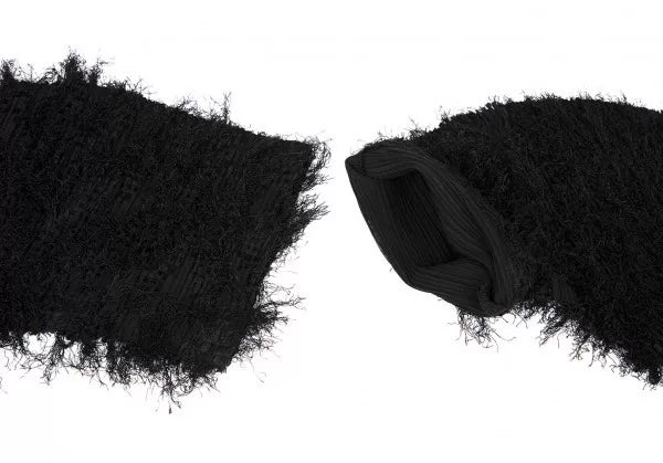 Issey Miyake Vintage Black Velvet Pleated Dress