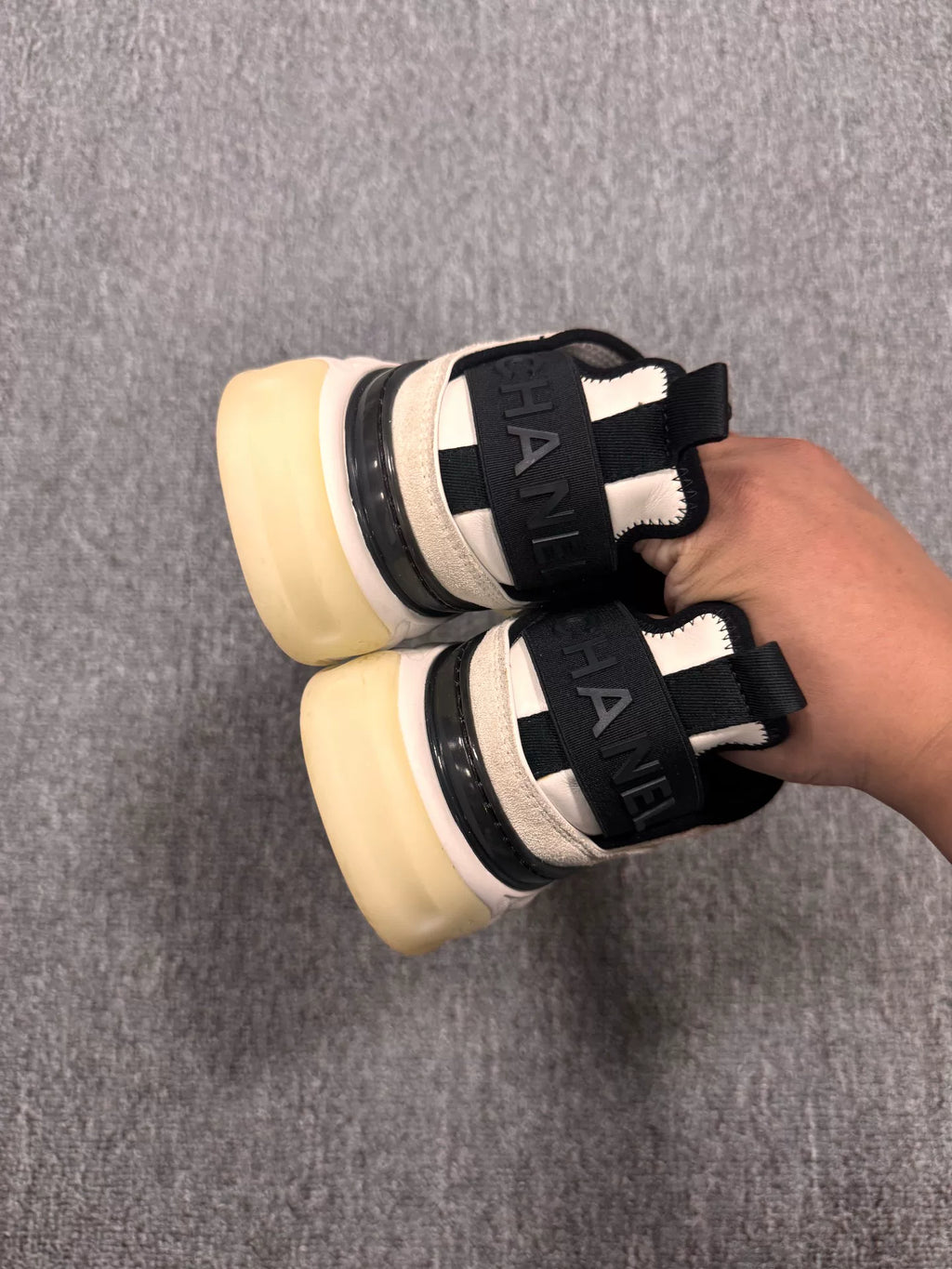 Chanel Black & White Sneakers