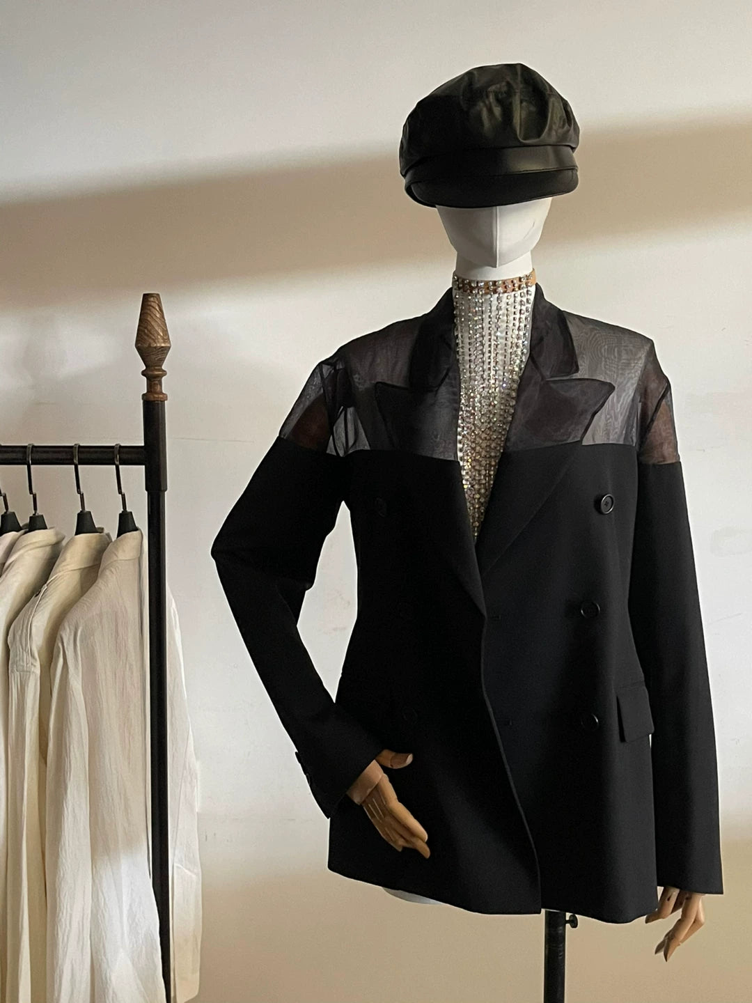 Maison Margiela Deconstructed Mesh Patchwork Jacket