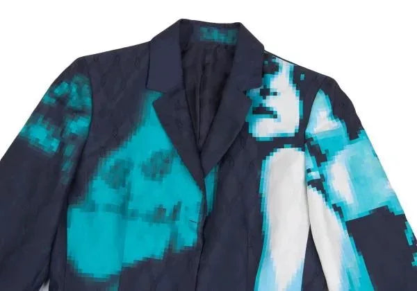 Jean Paul Gaultier Vintage Blue Portrait Blazer