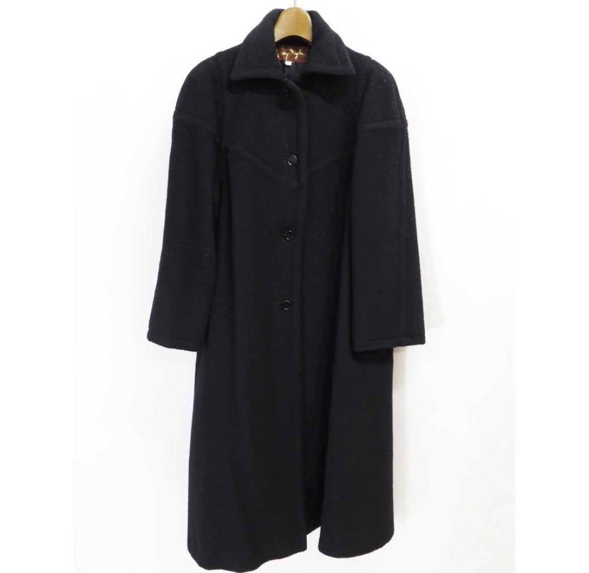 1980s Thierry Mugler Wool Melton Coat