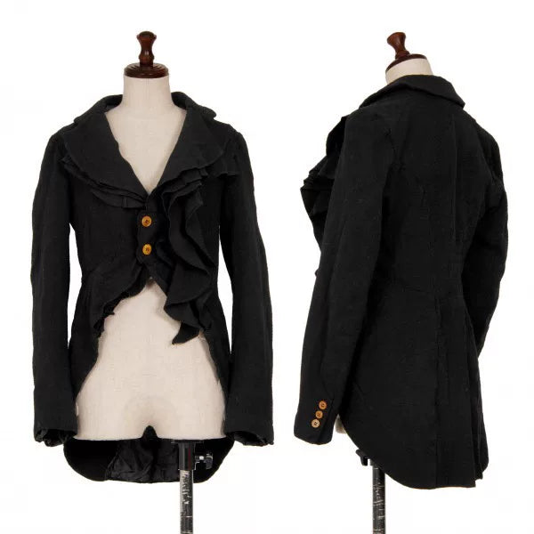 COMME des GARCONS Vintage Black Lace Tuxedo Jacket