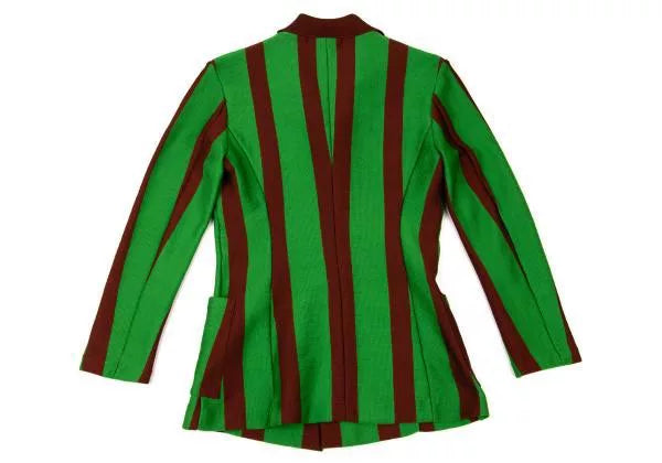 Issey Miyake Vintage Green Striped Top