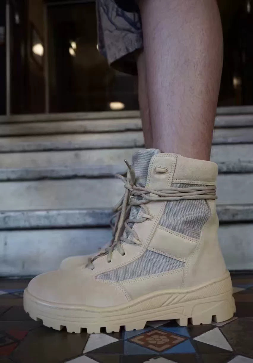 Yeezy SEASON 4 LIGHT SAND COMBAT Boots