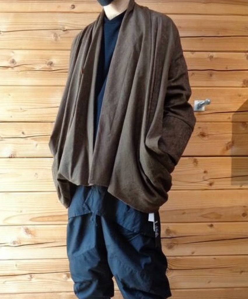 Julius_7 Wasteland-style jacquard oversized jacket