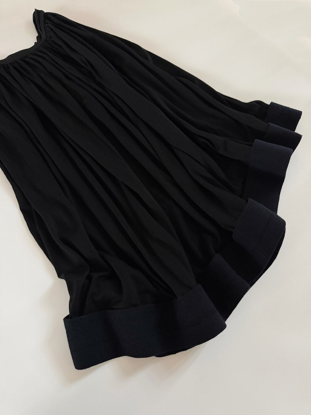Yohji Yamamoto Fall/Winter 2002 runway piece Draped large wool umbrella skirt
