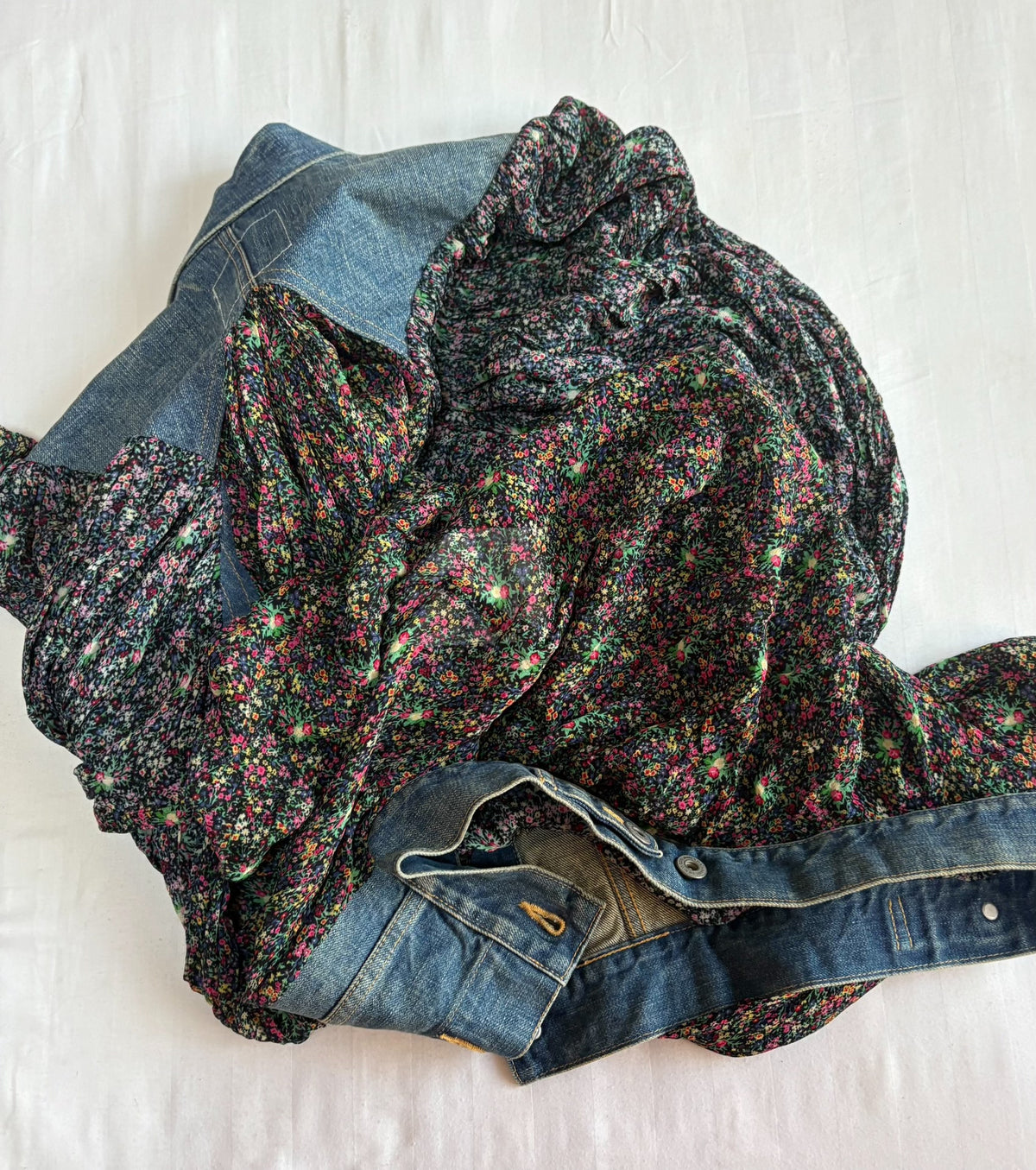 JUNYA WATANABE Patchwork Denim Shirt Jacket