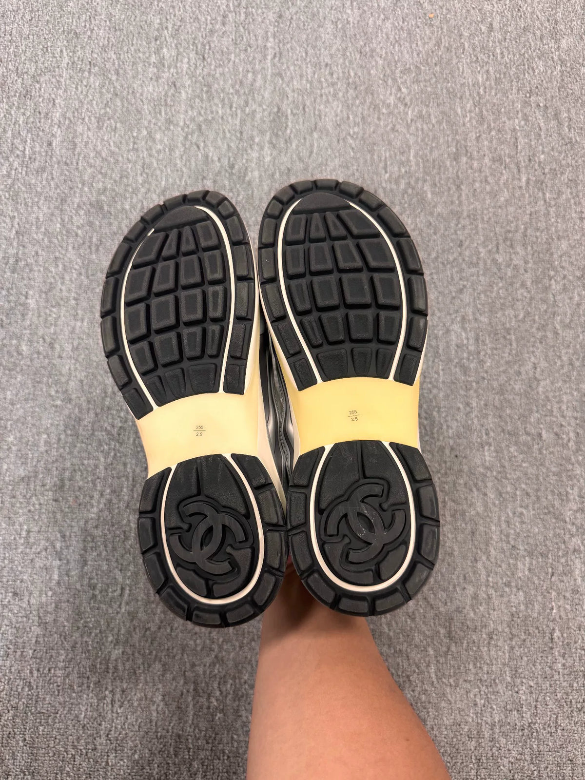 Chanel Silver Sneakers