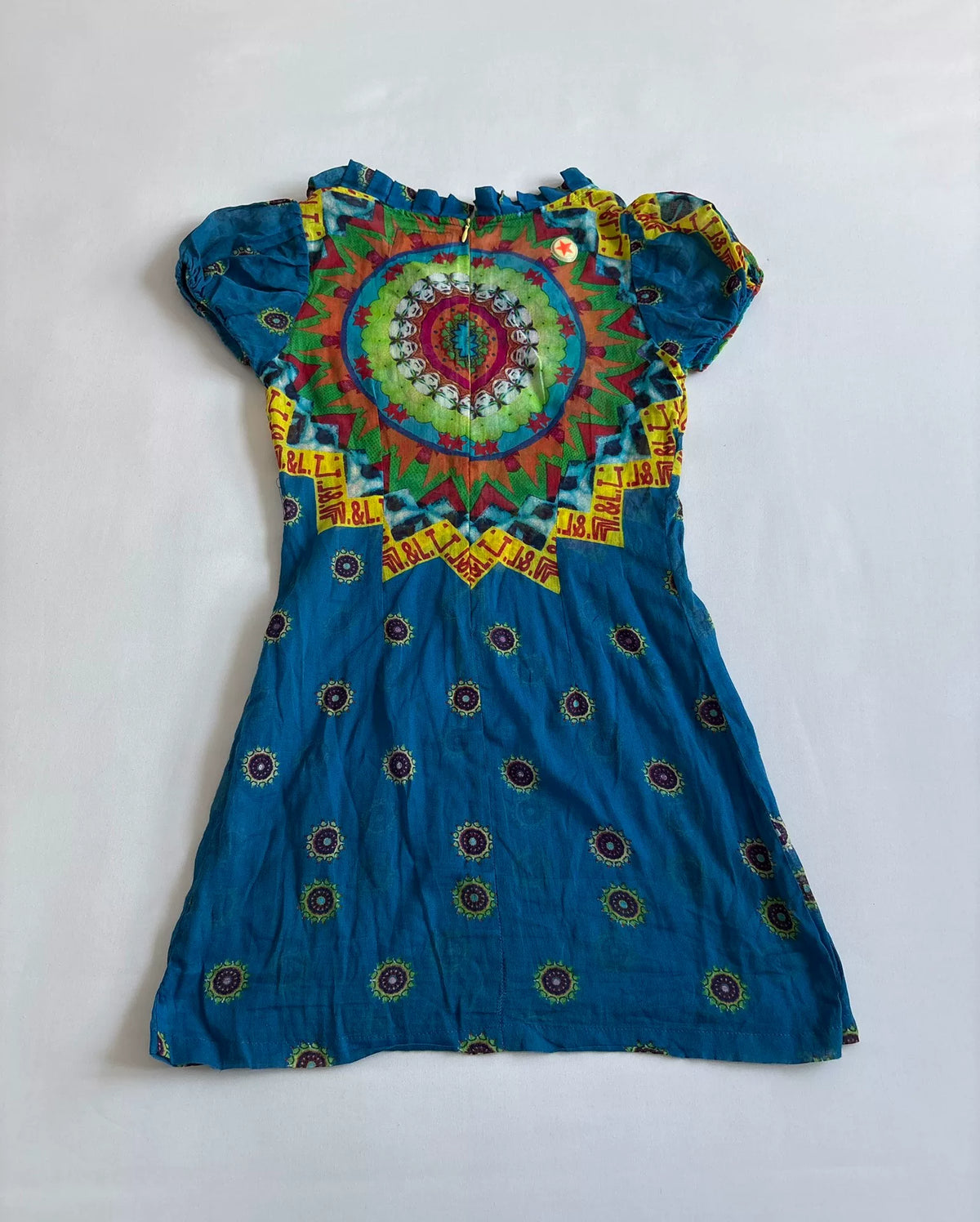 Walter van Beirendonck showpiece psychedelic printed dress W&LT vintage 1997 showpiece