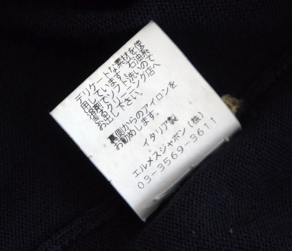 HERMES 1980s Long Sleeve Polo Shirt