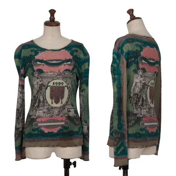 Jean Paul Gaultier Vintage Green Coin Top