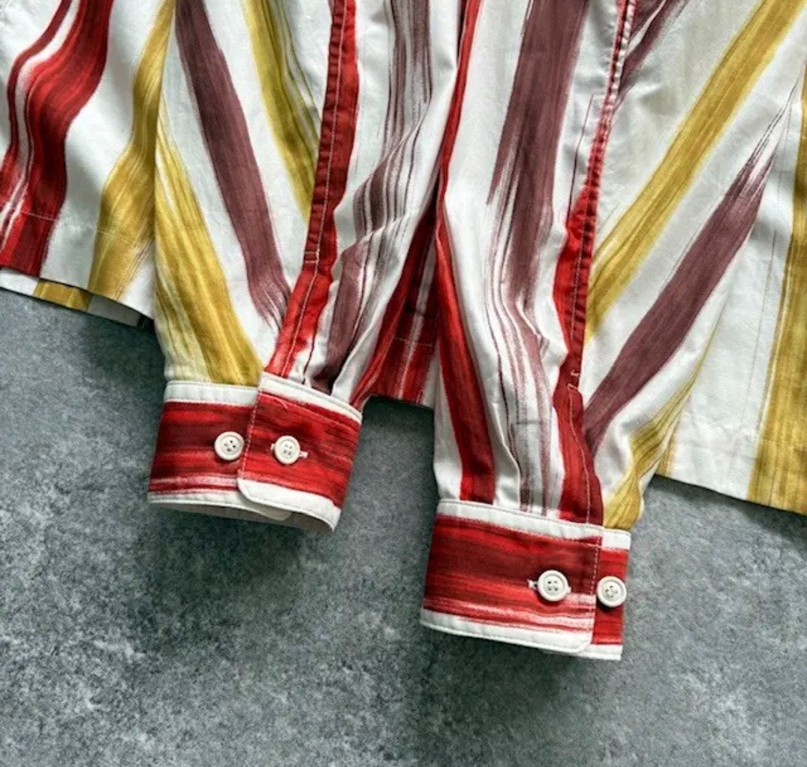 Issey Miyake SS92 Colorful Stripe Long Sleeve Shirt