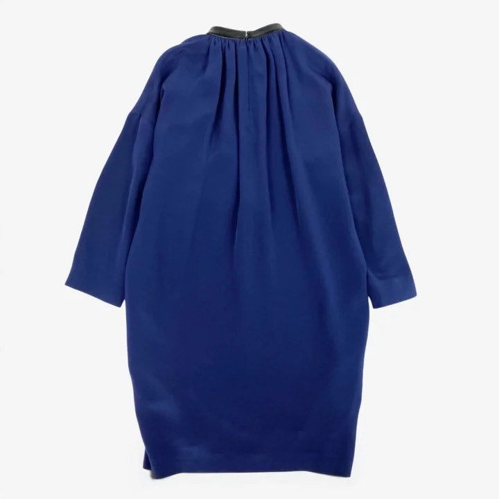 Celine Lambskin Collar Silk Dress