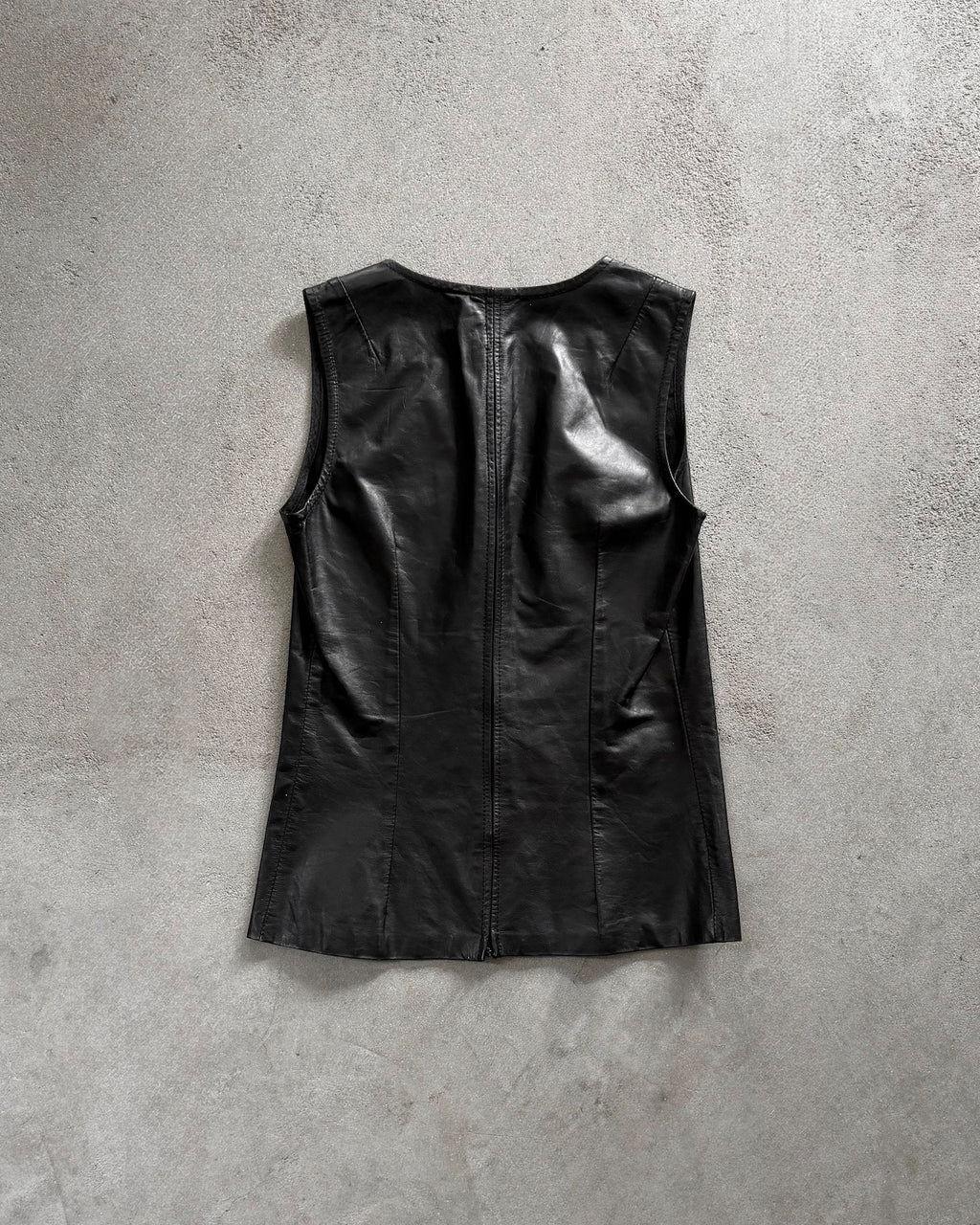 Ann Demeulemeester AW00 Lambskin V-Neck Sleeveless Top