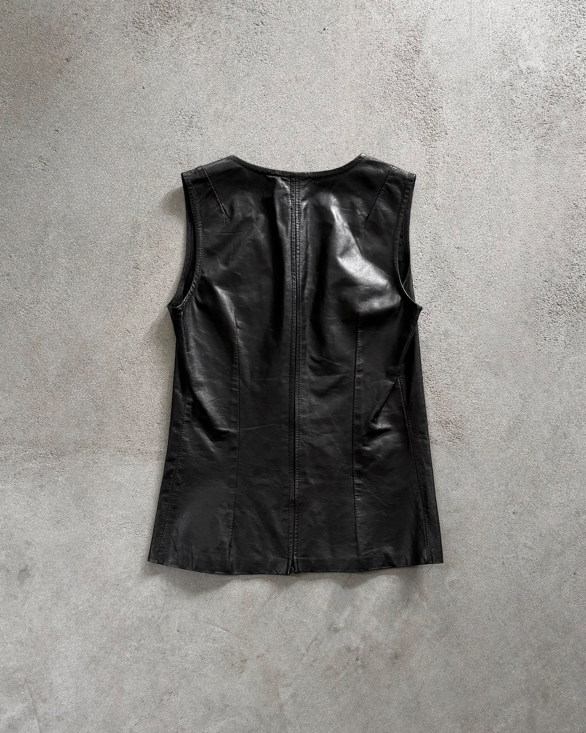 Ann Demeulemeester AW00 Lambskin V-Neck Sleeveless Top