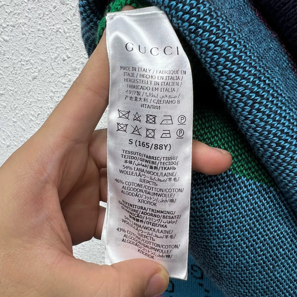 Gucci All-Over Vintage Rainbow Sweater