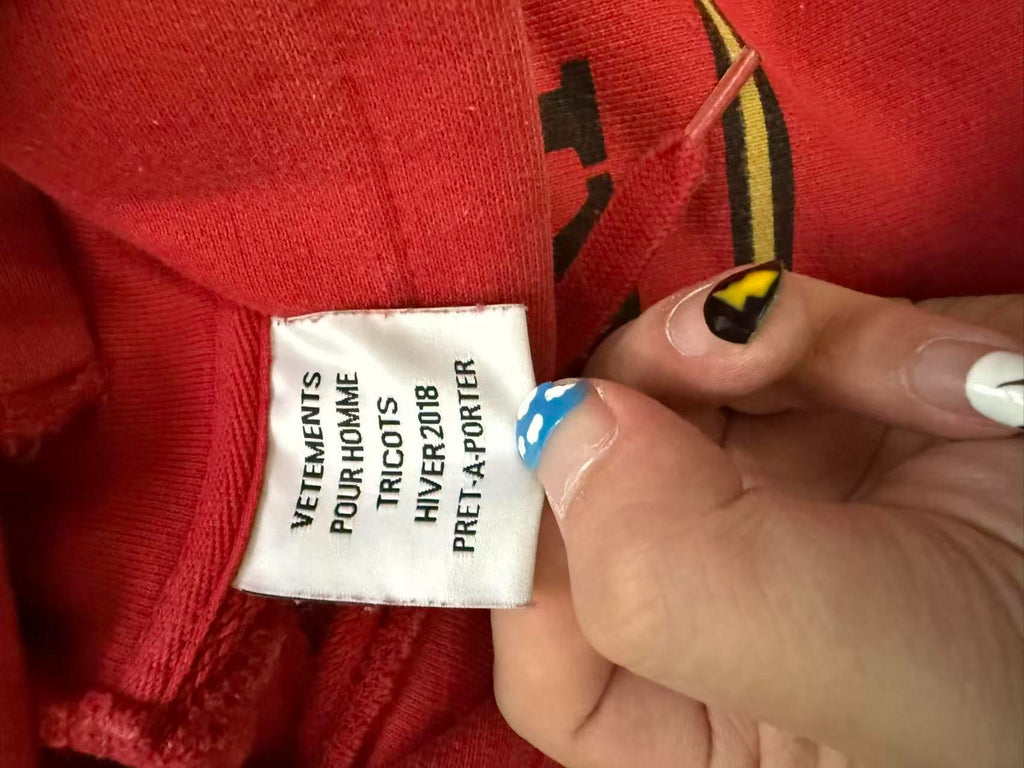 Vetements SS06 Red Irregular Patchwork Sweater