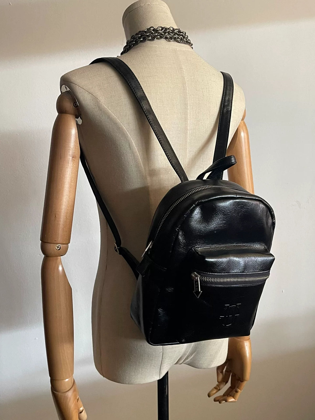 Jean Paul GAULTIER Ball Logo Leather Backpack