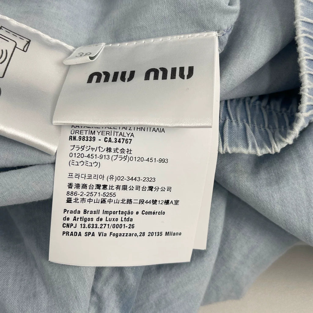 Miumiu Denim Zip-Up Jacket