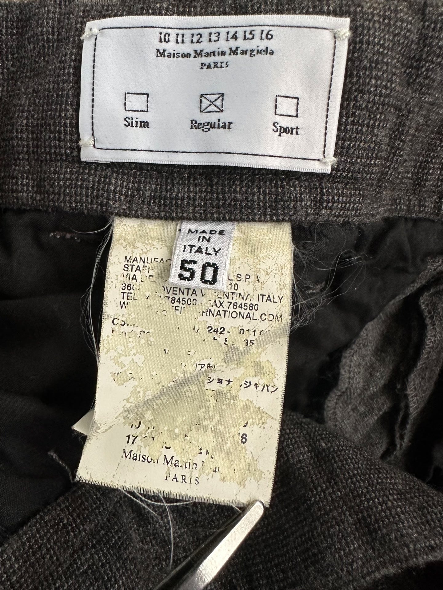 Maison Margiela 10AW Cotton Pants