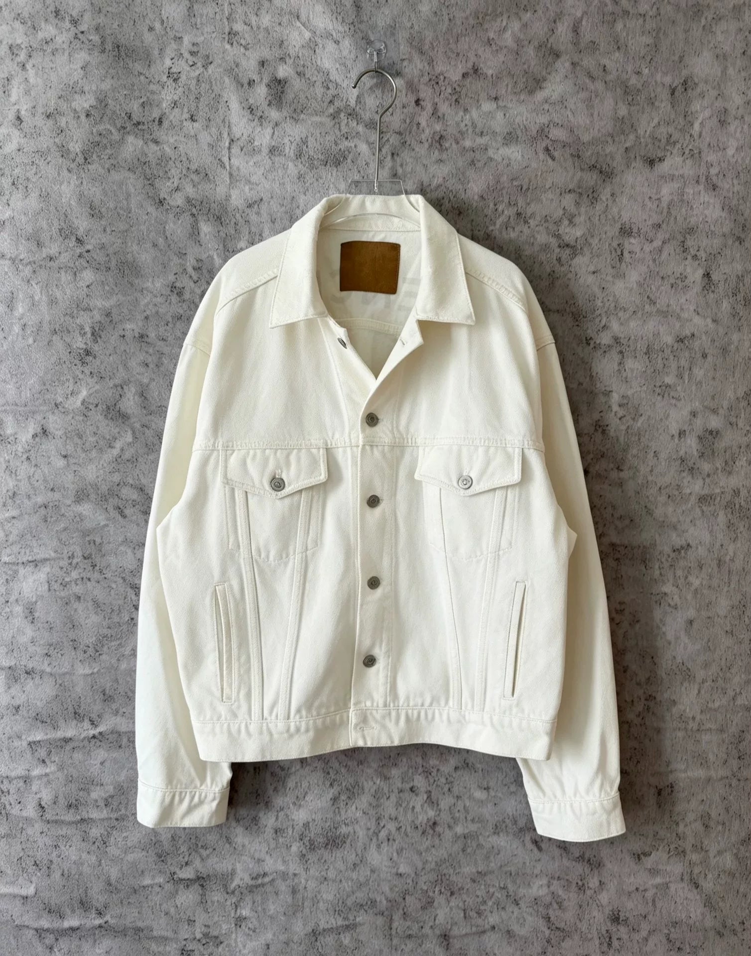 Balenciaga Back-Print Denim Jacket
