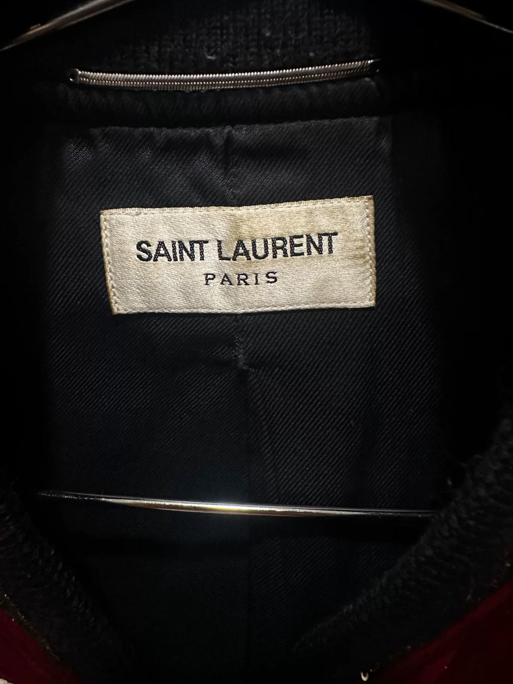Saint Laurent Red Court Silk Jacket