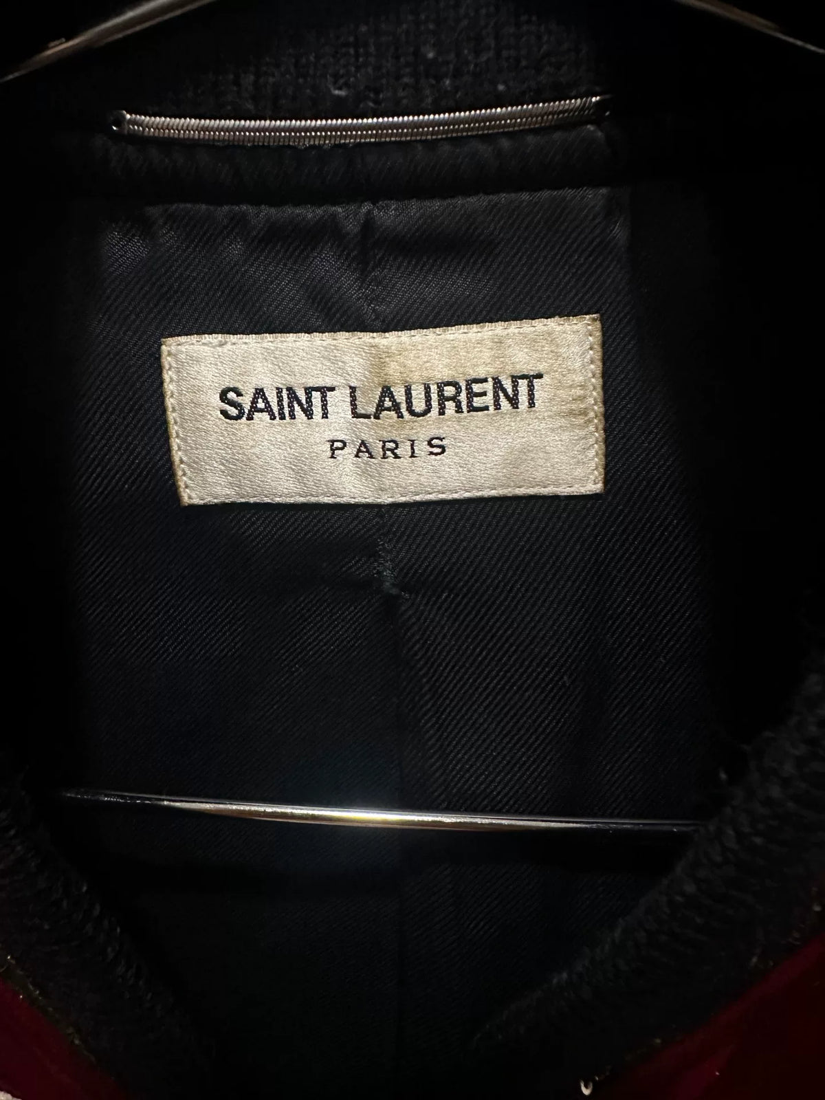 Saint Laurent Red Court Silk Jacket