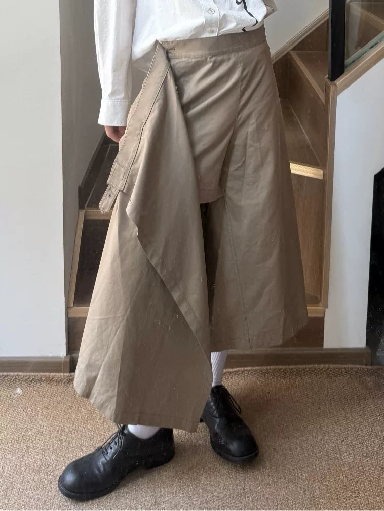 Junya Watanabe Khaki Skirt Pants