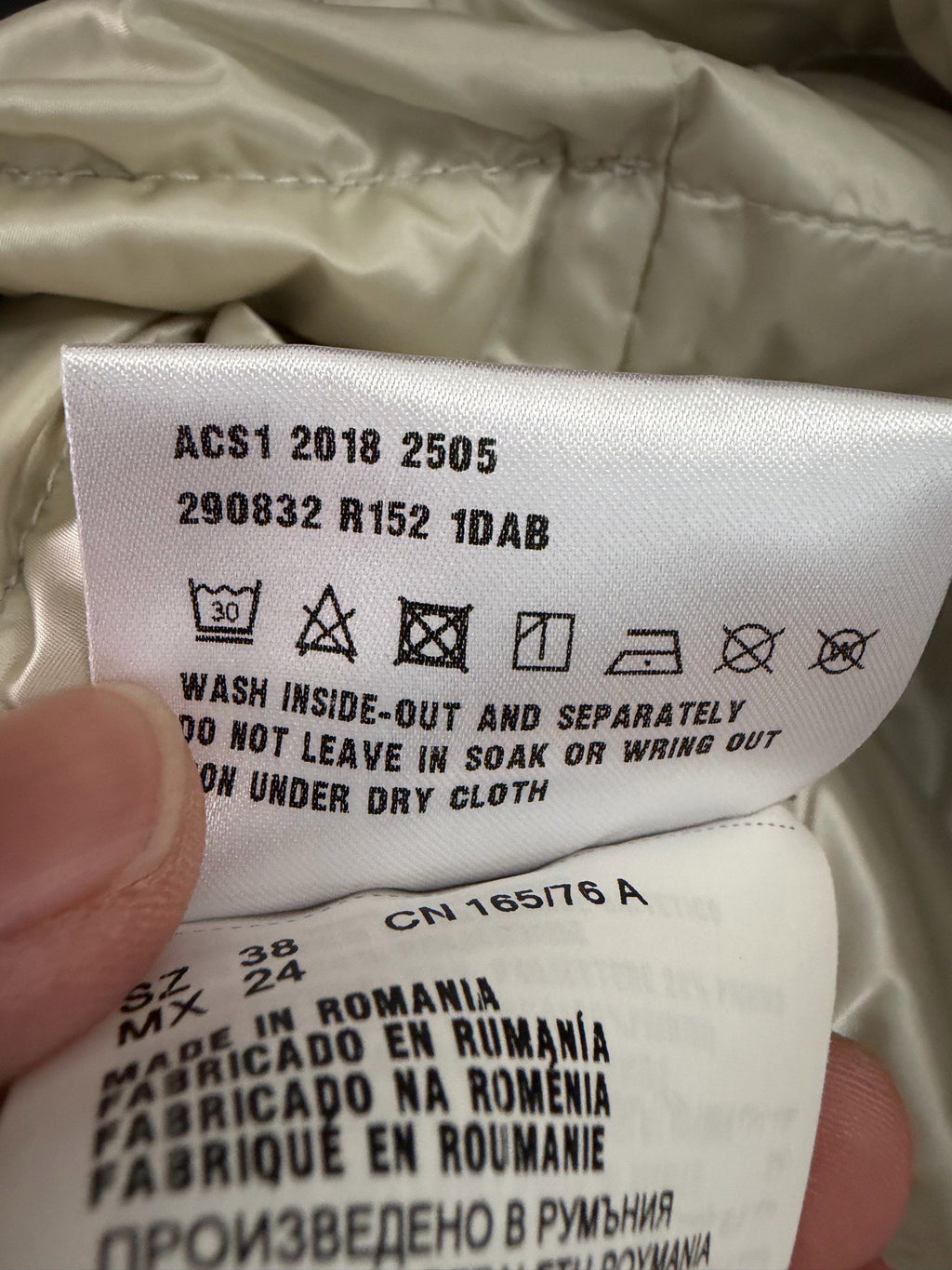 Prada Metal Triangle Logo Down Jacket
