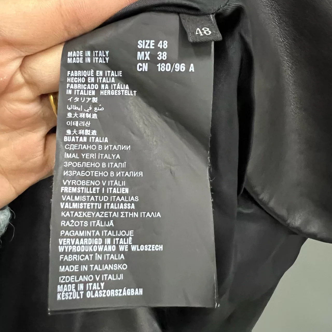 Prada Black Leather Blazer