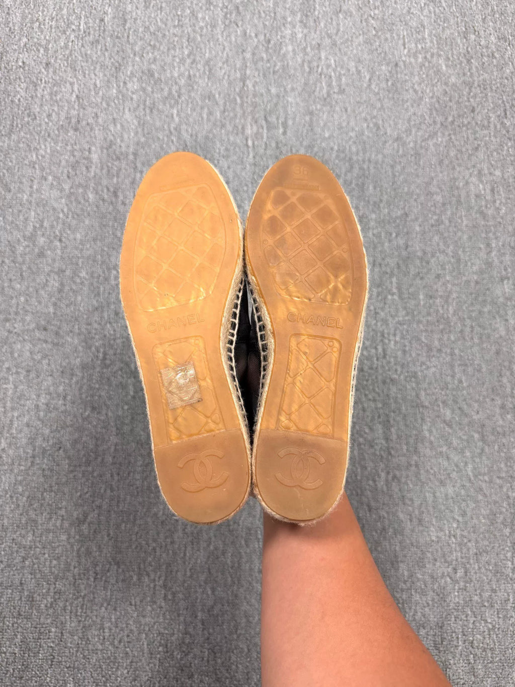 Chanel Mesh Fisherman Flats