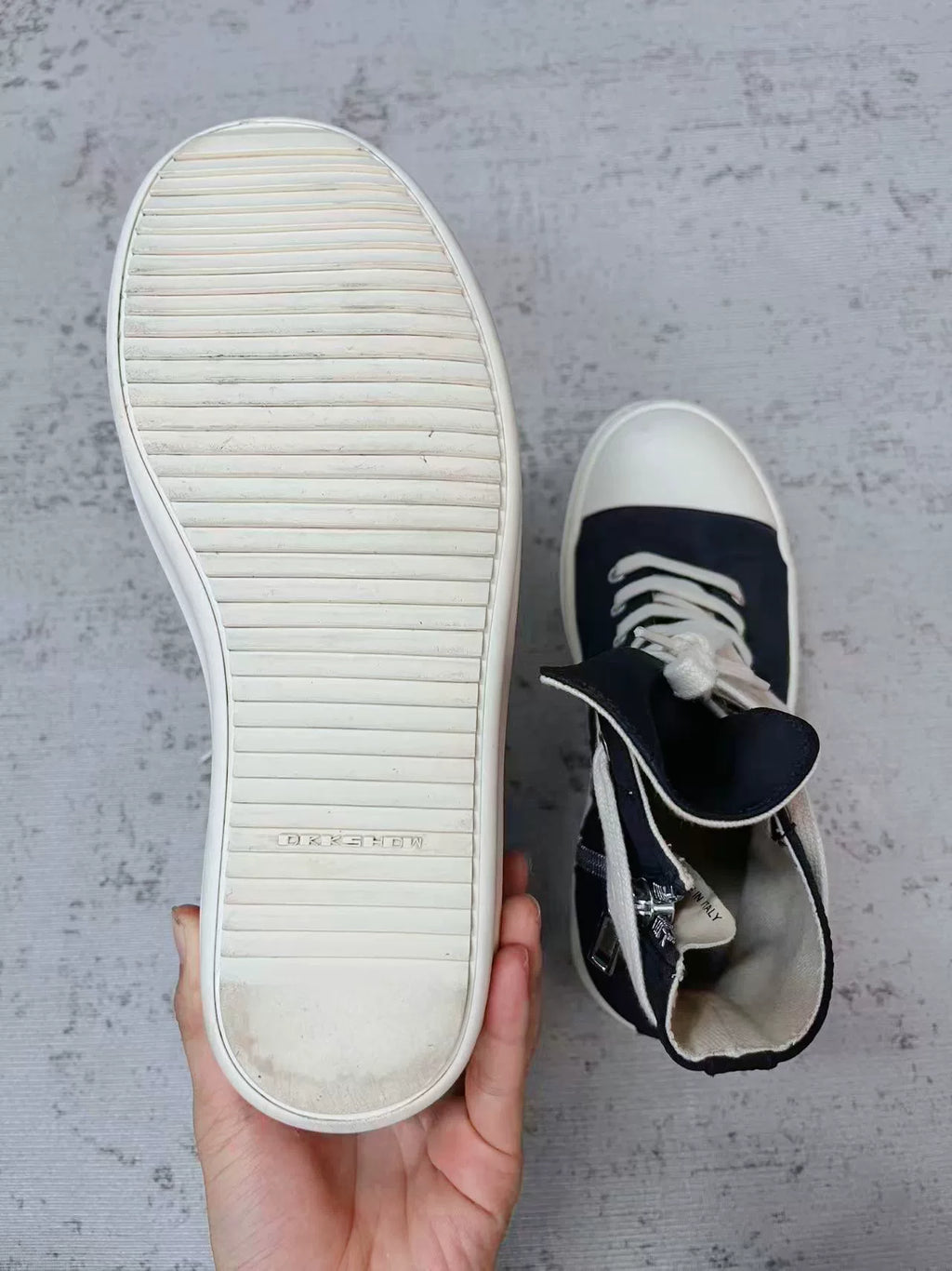 Rick Owens Drkshdw Side Logo Sneakers
