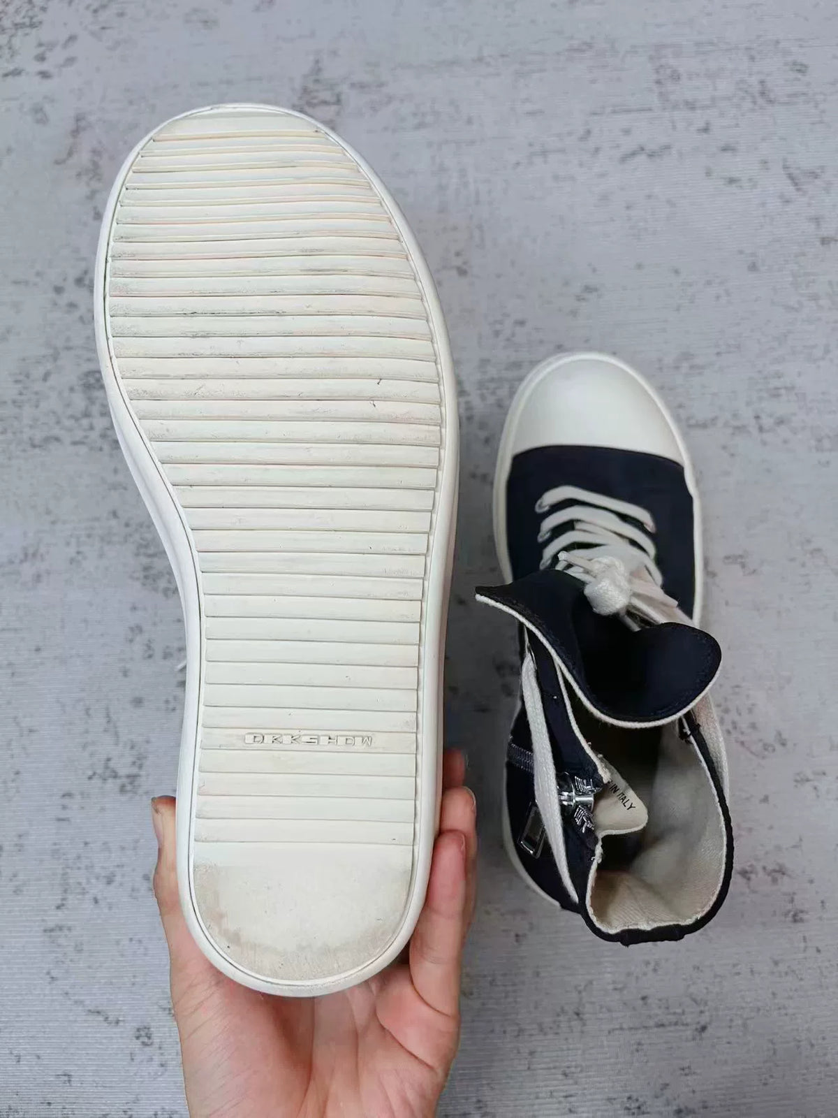 Rick Owens Drkshdw Side Logo Sneakers