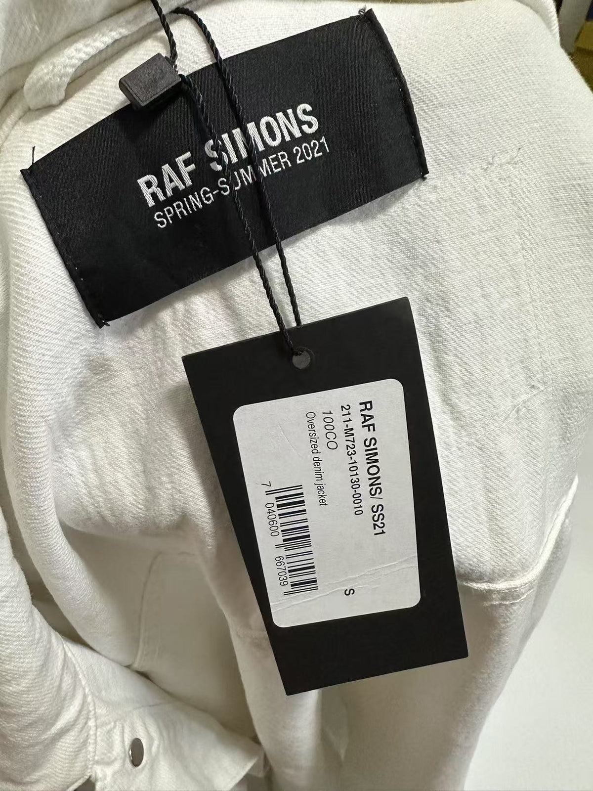 Raf Simons SS21 Leather Patch Jacket