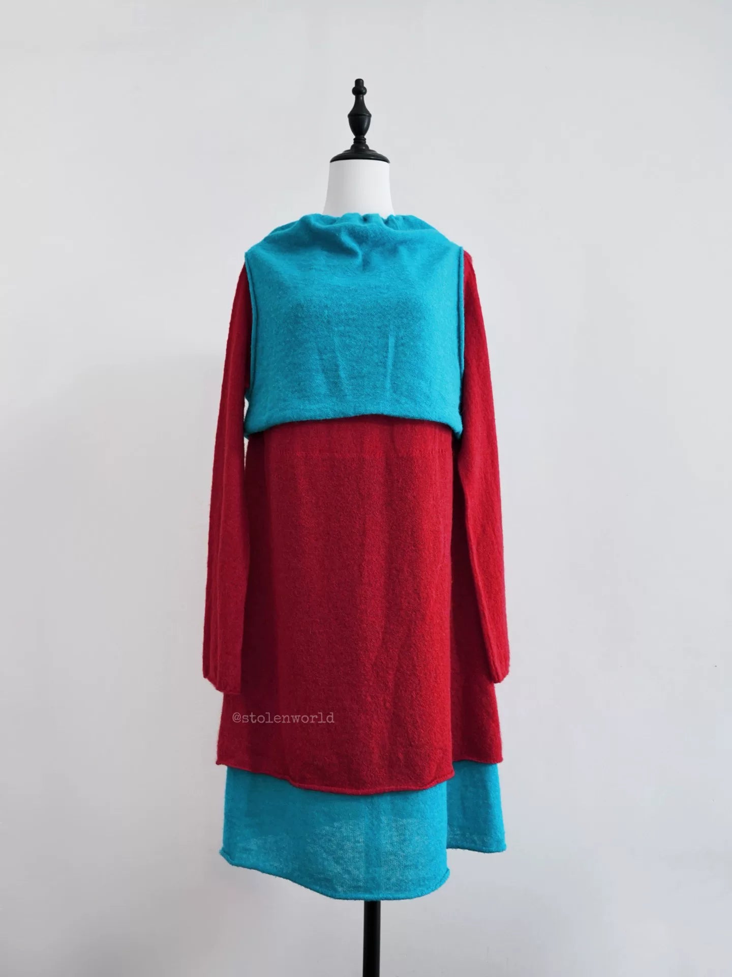Issey Miyake 24AW Color-Block Knit Dress - Devines