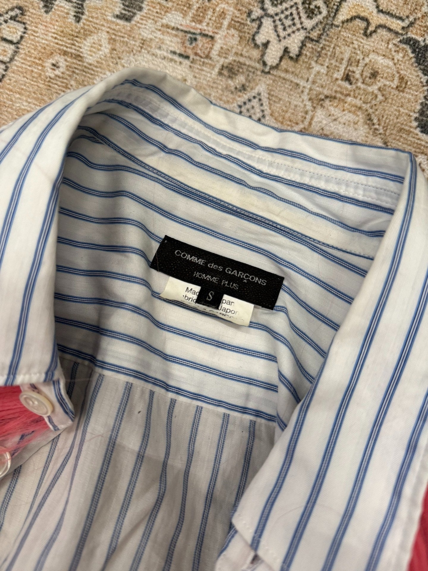 Comme des Garçons Homme Plus 20AW CDG Pink Hair Wig Shirt