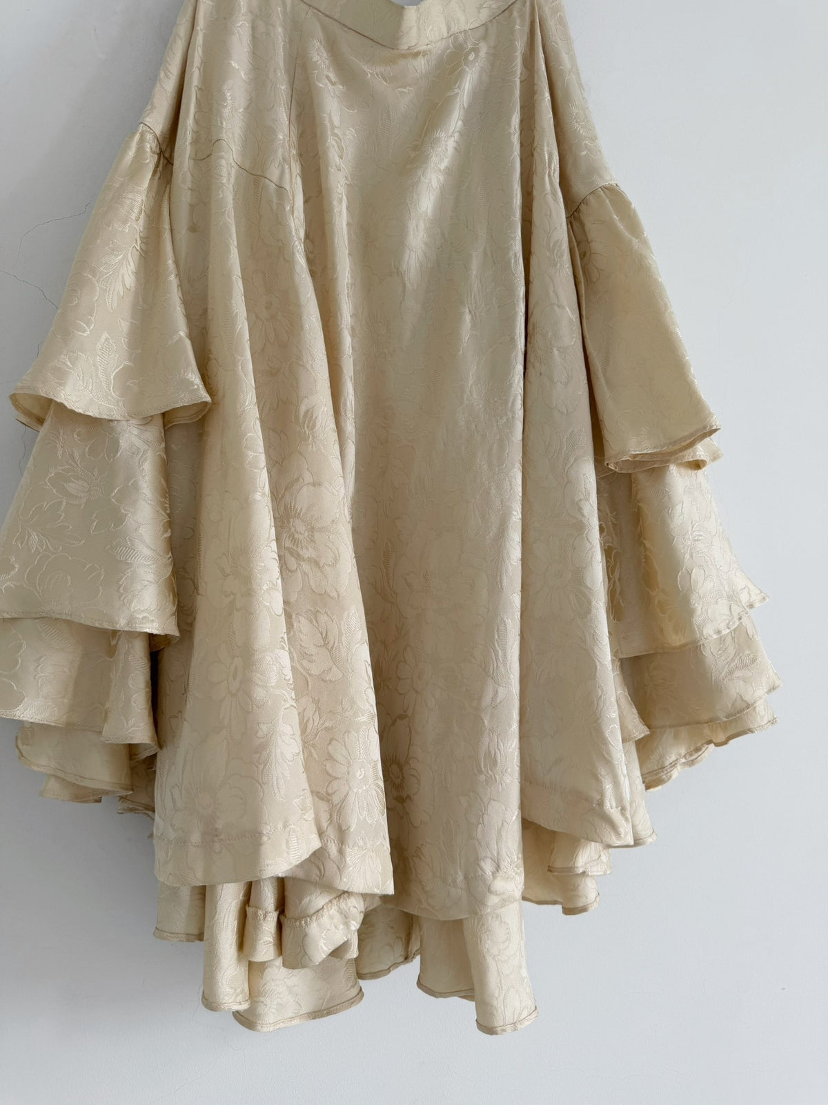 Comme Des Garcons Midi Silk Skirt