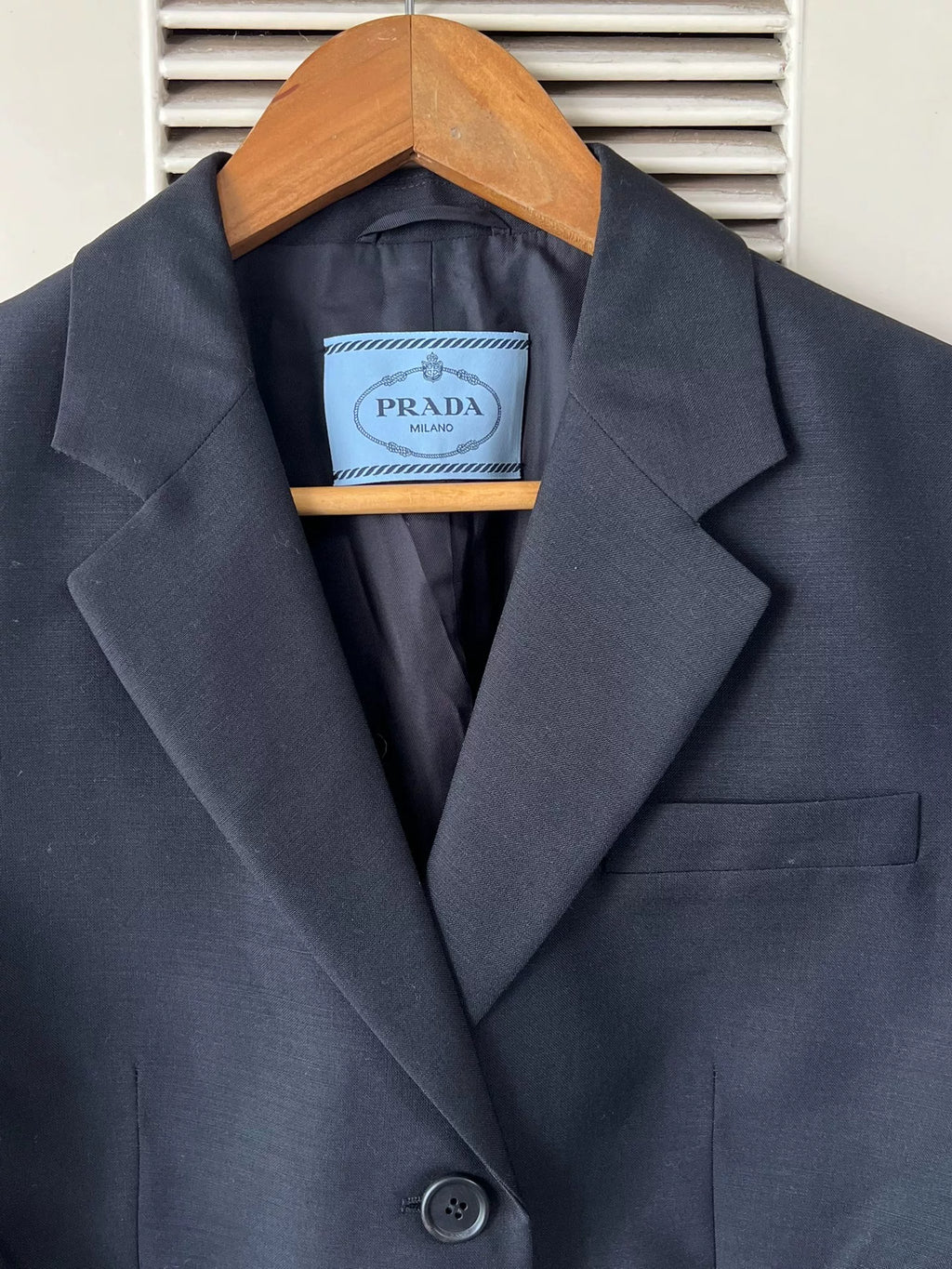 Prada Cropped Black Blazer