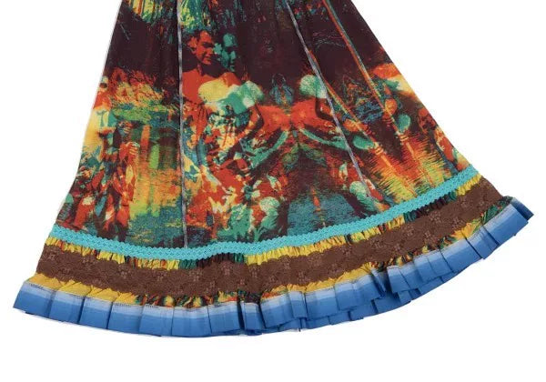 Jean Paul Gaultier Vintage Green Coconut Tree Skirt